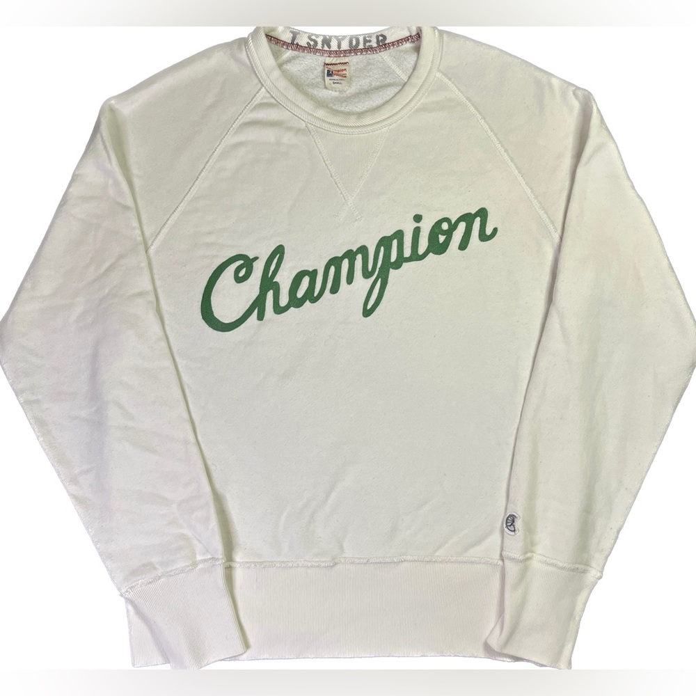 Todd Snyder X Champion Men's Natural Champion Embroidered Sweatshirt